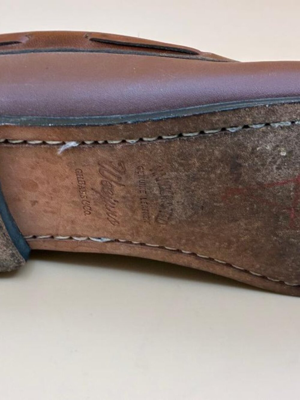 G.H. Bass & Co Weejuns Kiltie Tassel Loafer Women's 8.5M Jackie Brown Leather - Picture 7 of 11